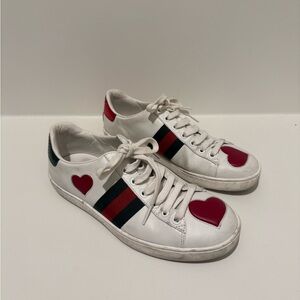 White leather Gucci Ace sneakers